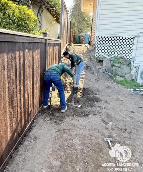 Full Perimeter Fence Replacement & Paver Access Ramp in Shoreline 